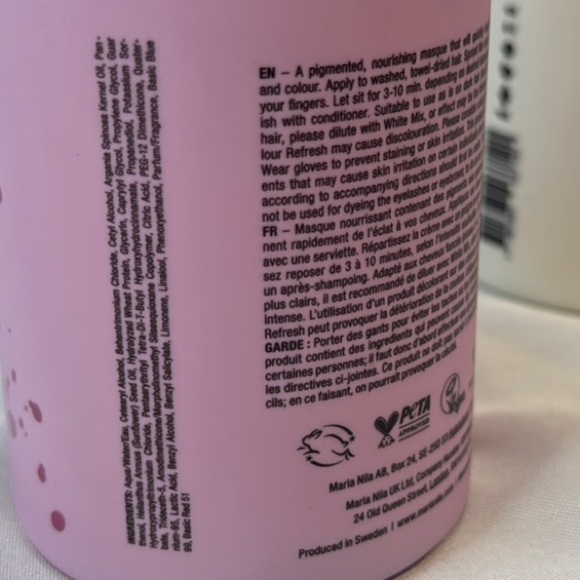 Maria Nila Stockholm, Vivid Violet & White Mix Color Refresh Hair Care Set, USED - Picture 5 of 10